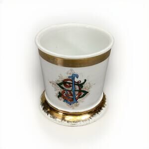 Antique Leonard Porcelain Shaving Mug - Made In Vienna, Austria